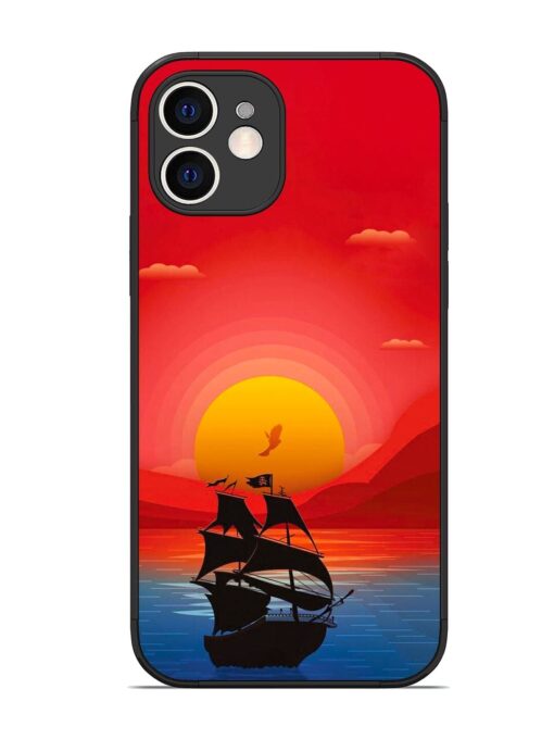 Sunset Sail Glossy Metal Phone Cover for Apple Iphone 12