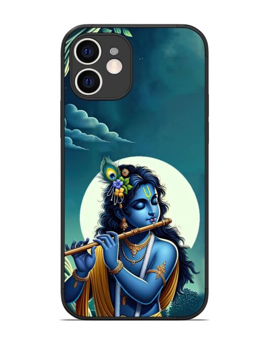 Krishna's Divine Flute Glossy Metal Phone Cover for Apple Iphone 12 Zapvi