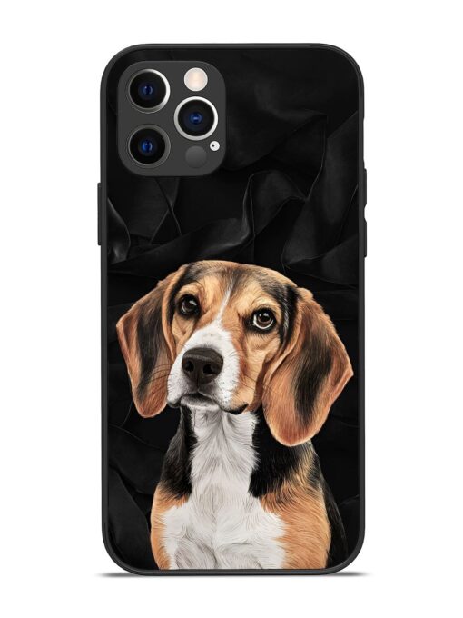 Beagle Portrait Glossy Metal Phone Cover for Apple Iphone 12 Pro Zapvi