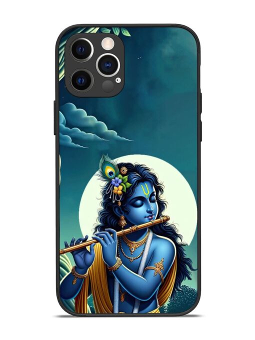 Krishna's Divine Flute Glossy Metal Phone Cover for Apple Iphone 12 Pro Zapvi