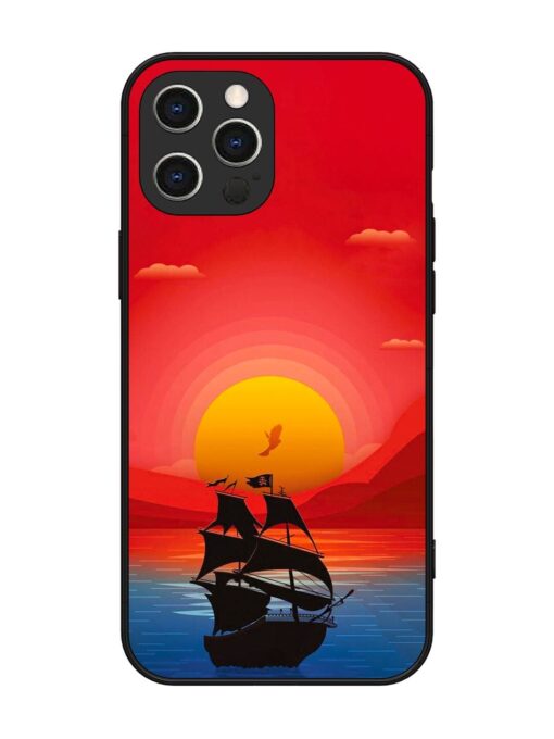 Sunset Sail Glossy Metal Phone Cover for Apple Iphone 12 Pro Max