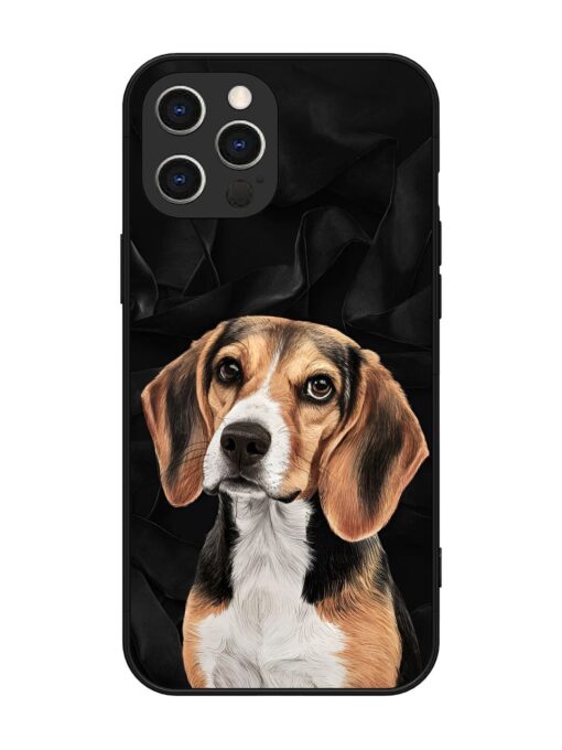 Beagle Portrait Glossy Metal Phone Cover for Apple Iphone 12 Pro Max