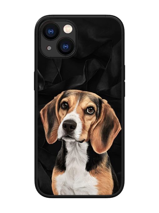 Beagle Portrait Glossy Metal Phone Cover for Apple Iphone 13 Zapvi