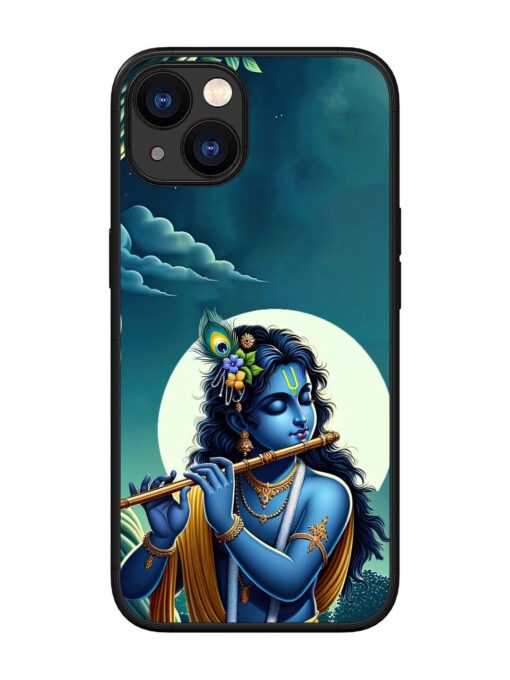 Krishna's Divine Flute Glossy Metal Phone Cover for Apple Iphone 13 Zapvi