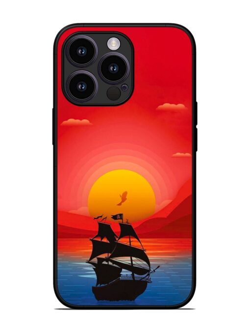 Sunset Sail Glossy Metal Phone Cover for Apple Iphone 13 Pro