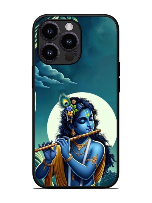 Krishna's Divine Flute Glossy Metal Phone Cover for Apple Iphone 13 Pro