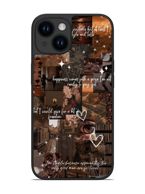 Melancholy Aesthetic Glossy Metal Phone Cover for Apple Iphone 14 Zapvi