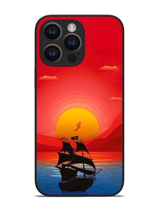 Sunset Sail Glossy Metal Phone Cover for Apple Iphone 14 Pro Max Zapvi