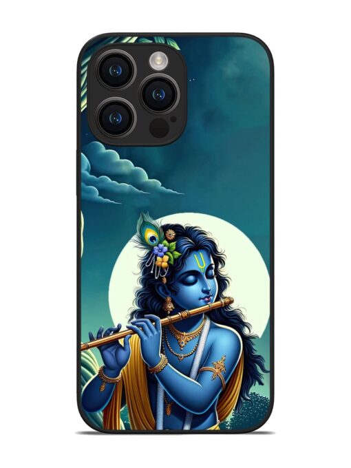 Krishna's Divine Flute Glossy Metal Phone Cover for Apple Iphone 14 Pro Max Zapvi