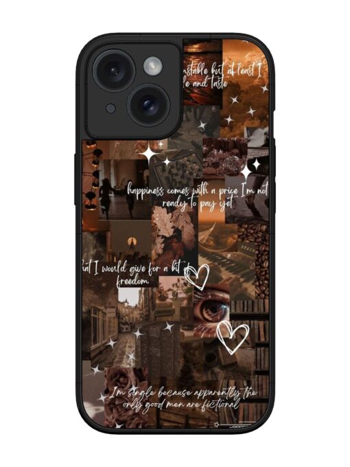 Melancholy Aesthetic Glossy Metal Phone Cover for Apple Iphone 15 Zapvi