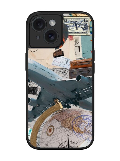 Adventure Awaits Glossy Metal Phone Cover for Apple Iphone 15 Zapvi