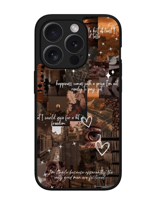 Melancholy Aesthetic Glossy Metal Phone Cover for Apple Iphone 15 Pro