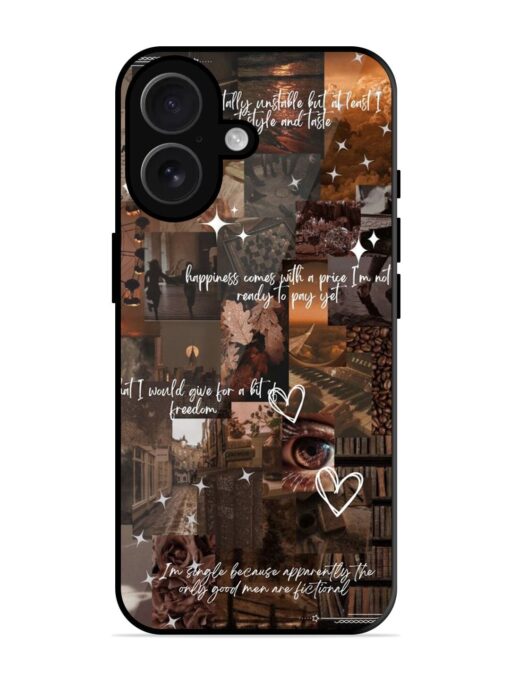 Melancholy Aesthetic Glossy Metal Phone Cover for Apple Iphone 16 Zapvi