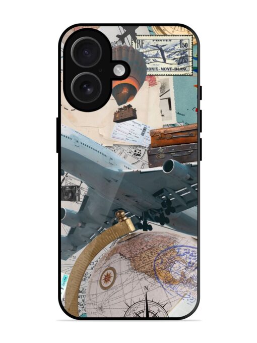 Adventure Awaits Glossy Metal Phone Cover for Apple Iphone 16 Zapvi