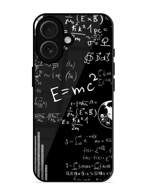 E=Mc2 Mass?Energy Equivalence Glossy Metal Phone Cover for Apple Iphone 16 Zapvi