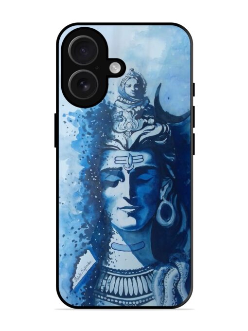 Shiv Art Glossy Metal Phone Cover for Apple Iphone 16 Zapvi