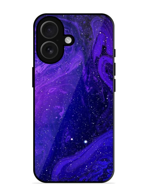 Galaxy Acrylic Abstract Art Glossy Metal Phone Cover for Apple Iphone 16