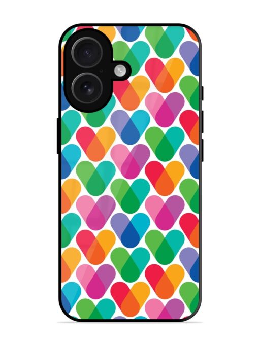 Overlapping Colors Colorful Glossy Metal TPU Phone Cover for Apple Iphone 16 Zapvi