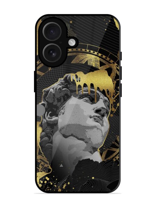 Roman Face Glossy Metal Phone Cover for Apple Iphone 16