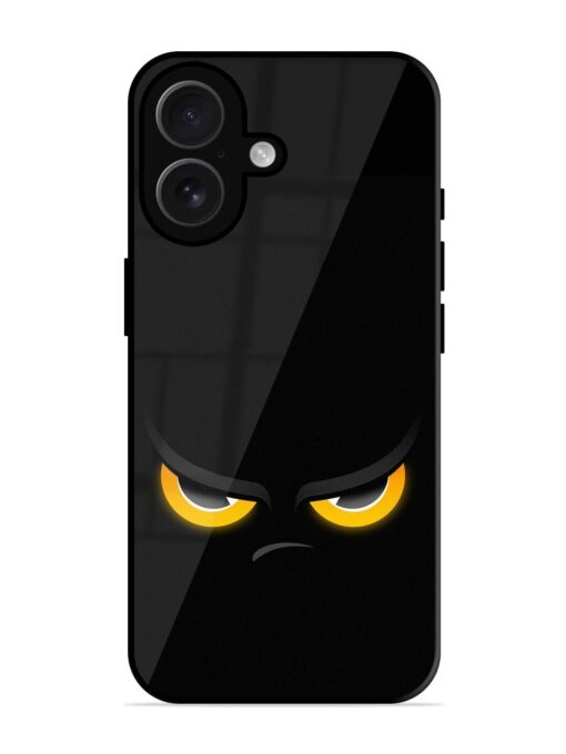 Scary Yellow Eye Glossy Metal TPU Phone Cover for Apple Iphone 16 Zapvi