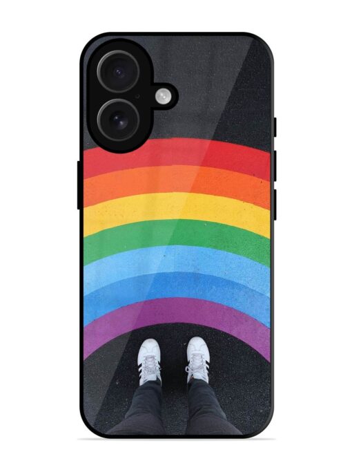 Legs Rainbow Glossy Metal TPU Phone Cover for Apple Iphone 16