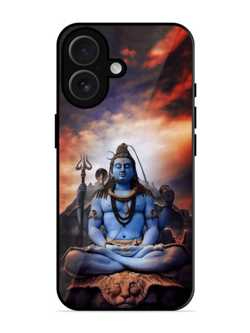 Jai Jai Shiv Glossy Metal Phone Cover for Apple Iphone 16 Zapvi