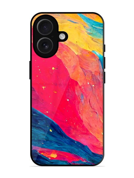 Starry Night Glossy Metal Phone Cover for Apple Iphone 16 Zapvi