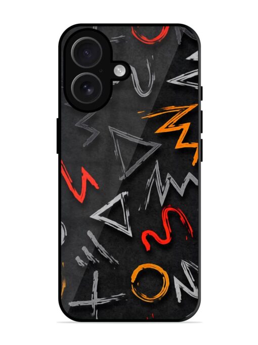 Grungy Graffiti Glossy Metal Phone Cover for Apple Iphone 16 Zapvi