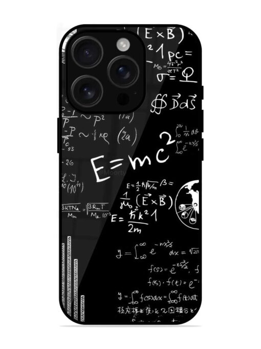 E=Mc2 Mass?Energy Equivalence Glossy Metal Phone Cover for Apple Iphone 16 Pro Zapvi