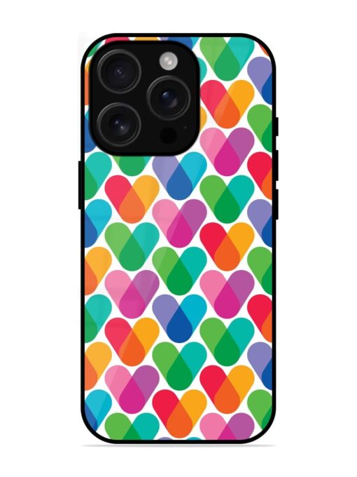 Overlapping Colors Colorful Glossy Metal TPU Phone Cover for Apple Iphone 16 Pro