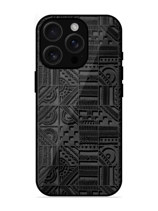 Seamless Pattern Glossy Metal Phone Cover for Apple Iphone 16 Pro Zapvi