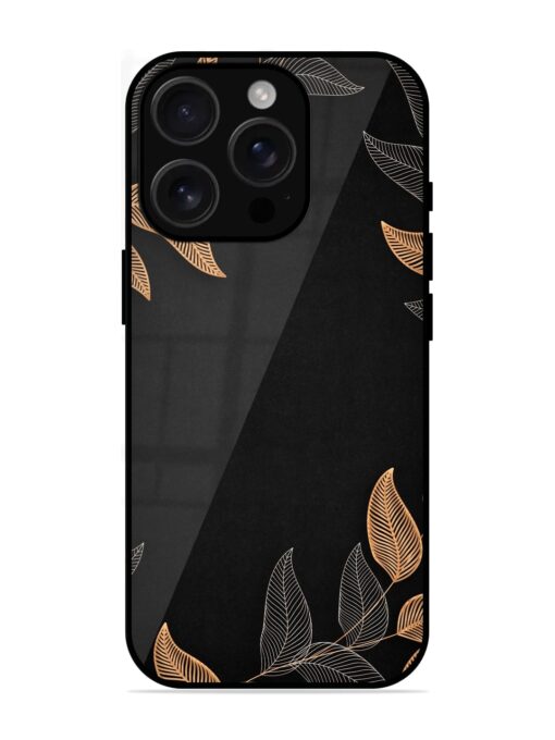 Foliage Art Glossy Metal Phone Cover for Apple Iphone 16 Pro Zapvi