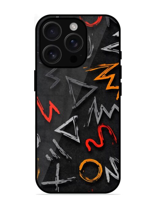 Grungy Graffiti Glossy Metal Phone Cover for Apple Iphone 16 Pro