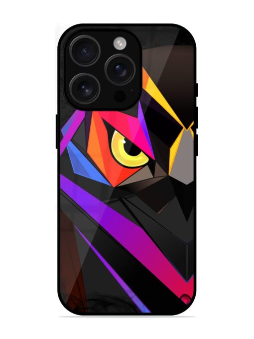 Wpap Owl Glossy Metal Phone Cover for Apple Iphone 16 Pro Zapvi