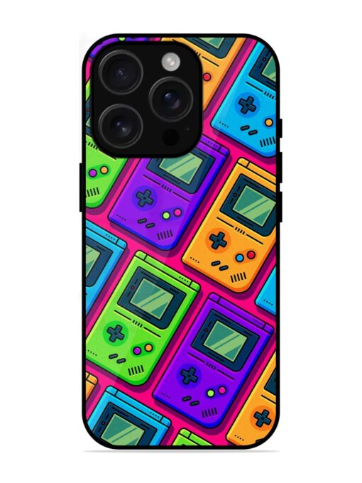 Game Seamless Pattern Glossy Metal Phone Cover for Apple Iphone 16 Pro Max Zapvi