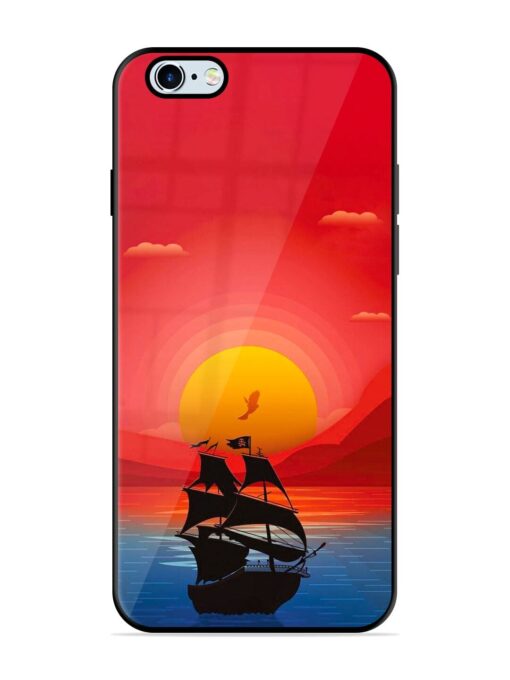 Sunset Sail Glossy Metal Phone Cover for Apple Iphone 6 Plus