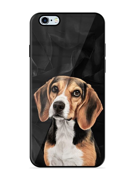 Beagle Portrait Glossy Metal Phone Cover for Apple Iphone 6S Zapvi