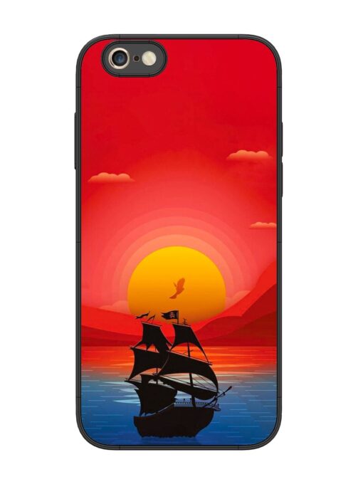 Sunset Sail Glossy Metal Phone Cover for Apple Iphone 6S Plus