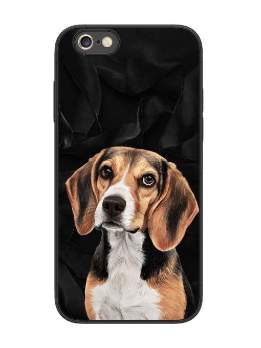 Beagle Portrait Glossy Metal Phone Cover for Apple Iphone 6S Plus Zapvi