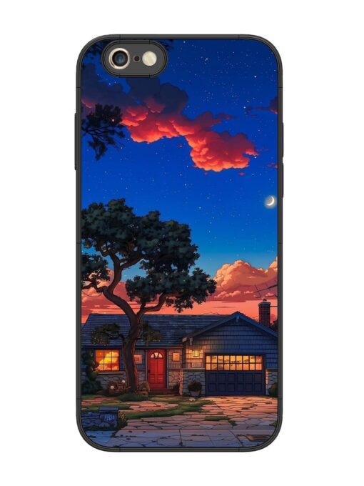 Serene Suburban Twilight Glossy Metal Phone Cover for Apple Iphone 6S Plus Zapvi