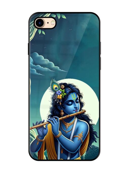 Krishna's Divine Flute Glossy Metal Phone Cover for Apple Iphone 7 Zapvi