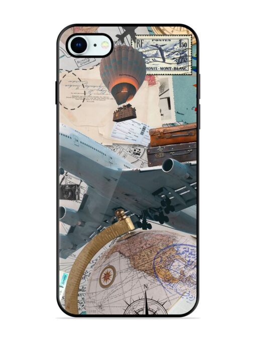 Adventure Awaits Glossy Metal Phone Cover for Apple Iphone 8