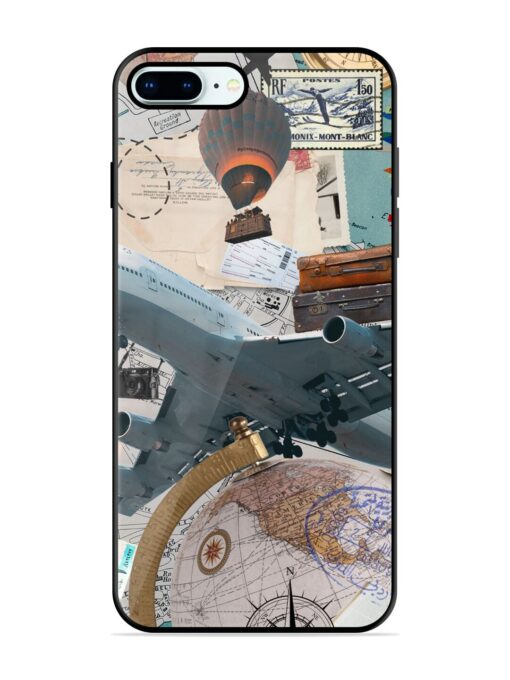 Adventure Awaits Glossy Metal Phone Cover for Apple Iphone 8 Plus Zapvi