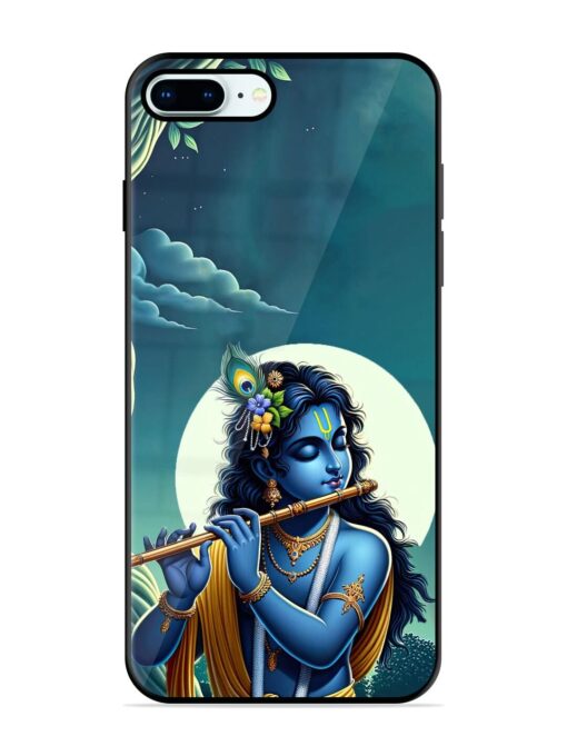 Krishna's Divine Flute Glossy Metal Phone Cover for Apple Iphone 8 Plus Zapvi