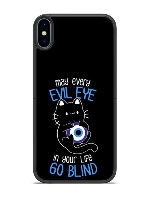 May every evil eye in your life go blind Glossy Metal Phone Cover for Apple Iphone X