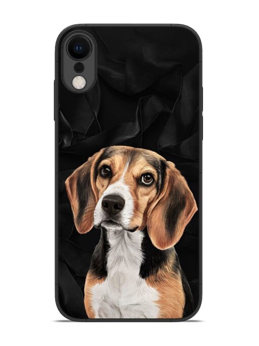 Beagle Portrait Glossy Metal Phone Cover for Apple Iphone Xr