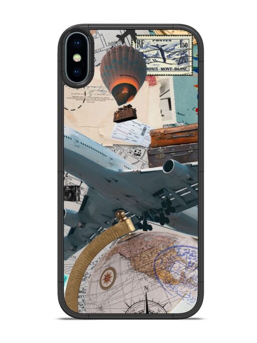 Adventure Awaits Glossy Metal Phone Cover for Apple Iphone Xs Zapvi