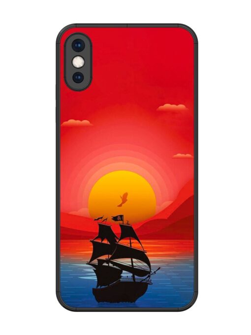 Sunset Sail Glossy Metal Phone Cover for Apple Iphone Xs Max Zapvi