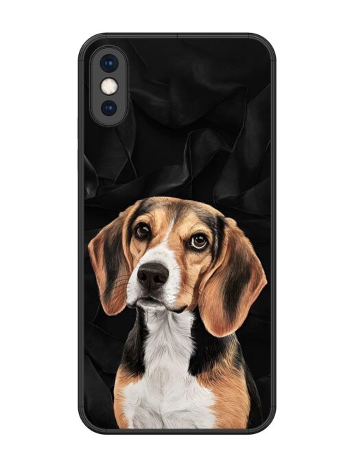 Beagle Portrait Glossy Metal Phone Cover for Apple Iphone Xs Max Zapvi