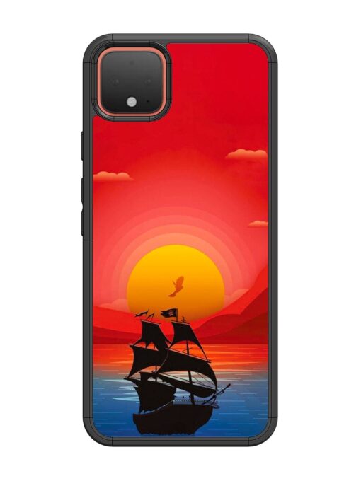 Sunset Sail Glossy Metal Phone Cover for Google Pixel 4 Zapvi